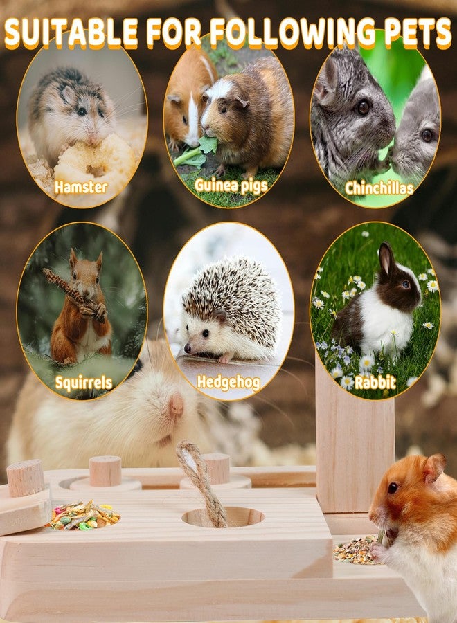 VolksRose Guinea Pig Foraging Toys, 6 in 1 Hamster Enrichment Toys for Boredom, Small Animal Cage Accessories for Rat, Chinchilla, Gerbil, Syrian, Rabbit, Bunny (A) - Image 5